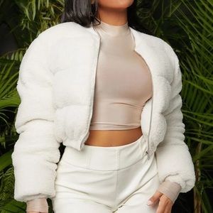 puffer teddy coat/jacket